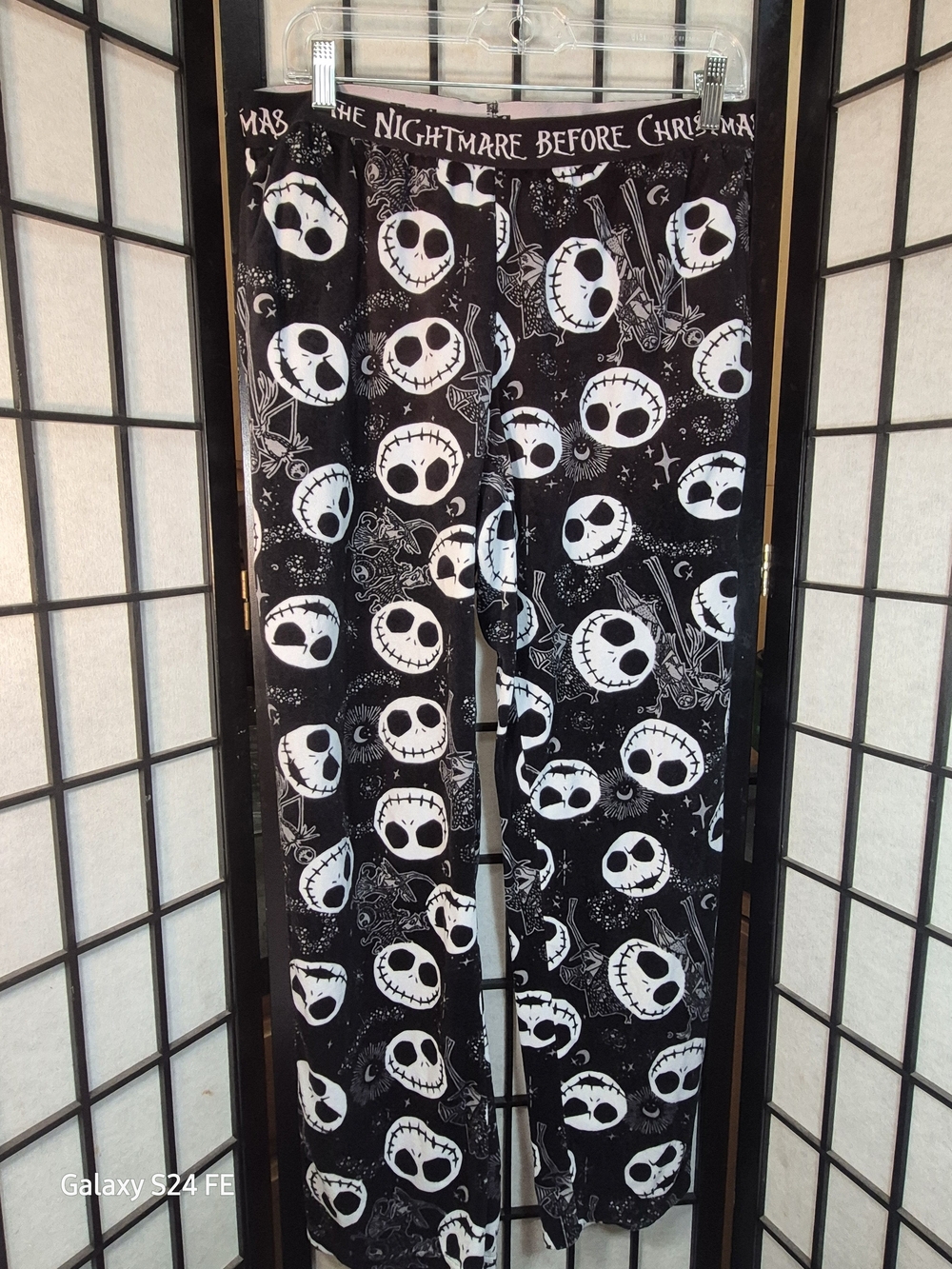 The Nightmare Before Christmas Black Jack Skellington Womens Lounge Pants